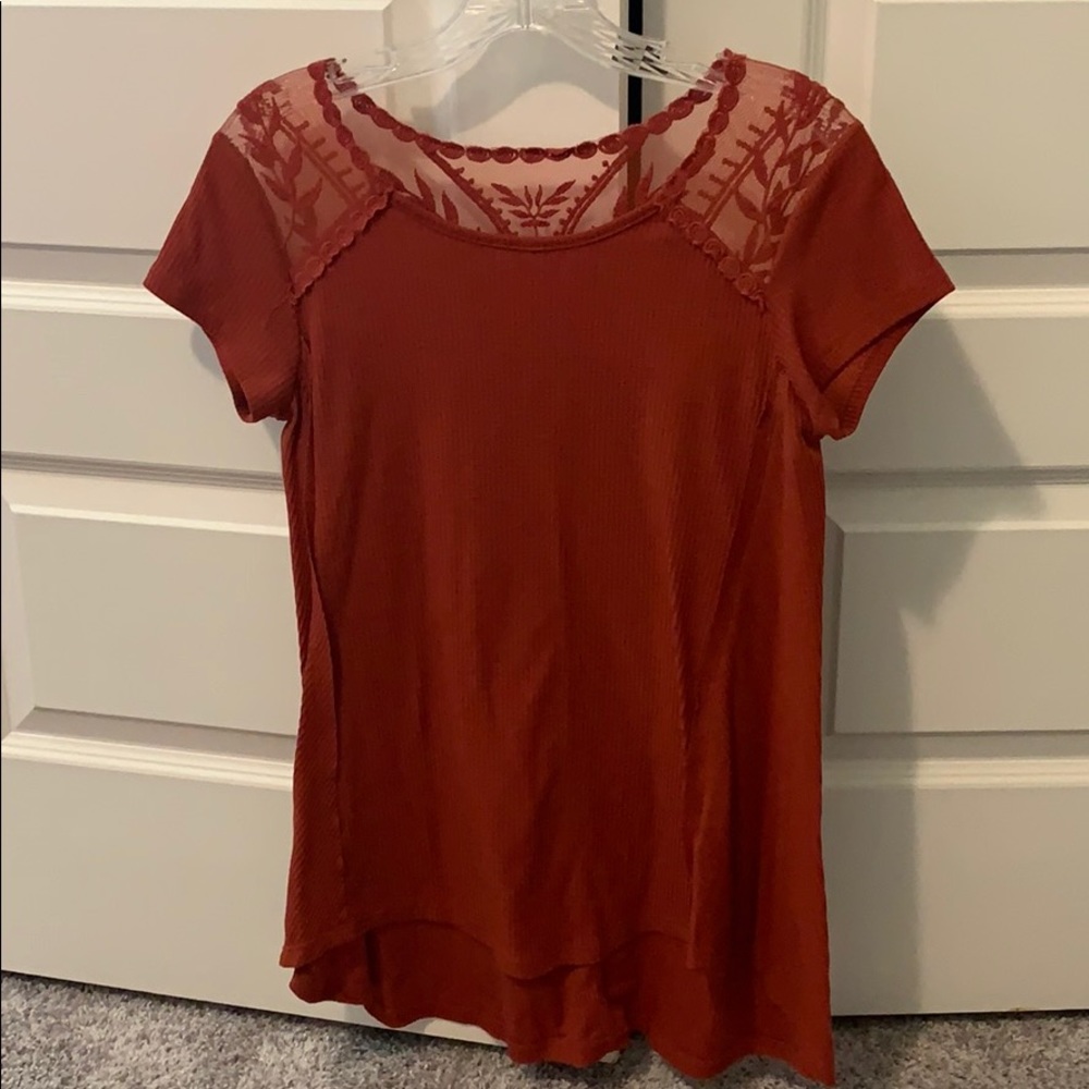 Burnt Orange Blouse